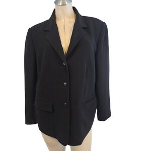 August Max Collectibles Size 16WP Black Blazer